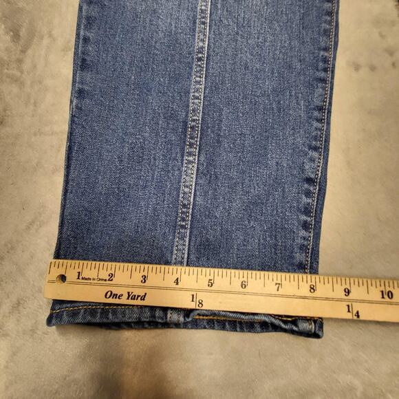 Old Navy Jeans Womens 12 Blue High-Rise Loose Utility Carpenter Straight Denim - Picture 5 of 10